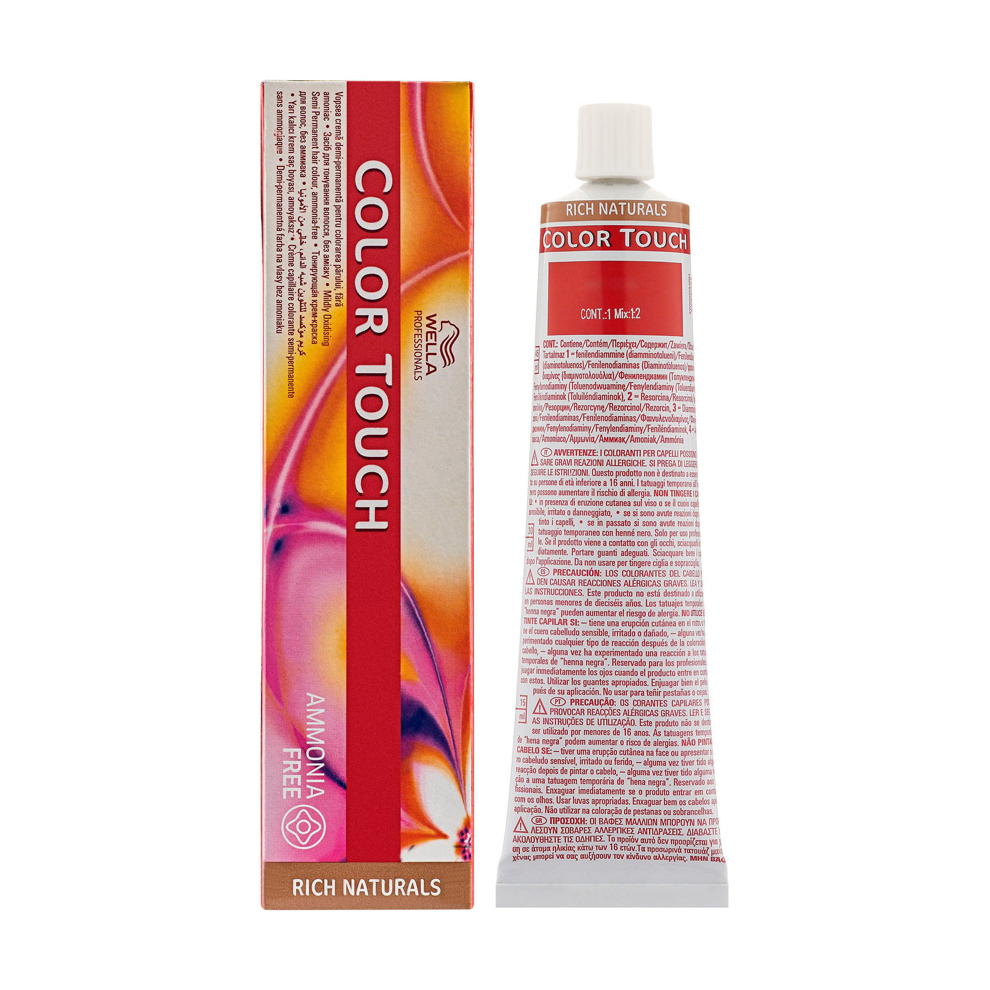 Безаміачна тонувальна крем-фарба для волосся Wella Professionals Color Touch Rich Naturals 2/8, 60 мл